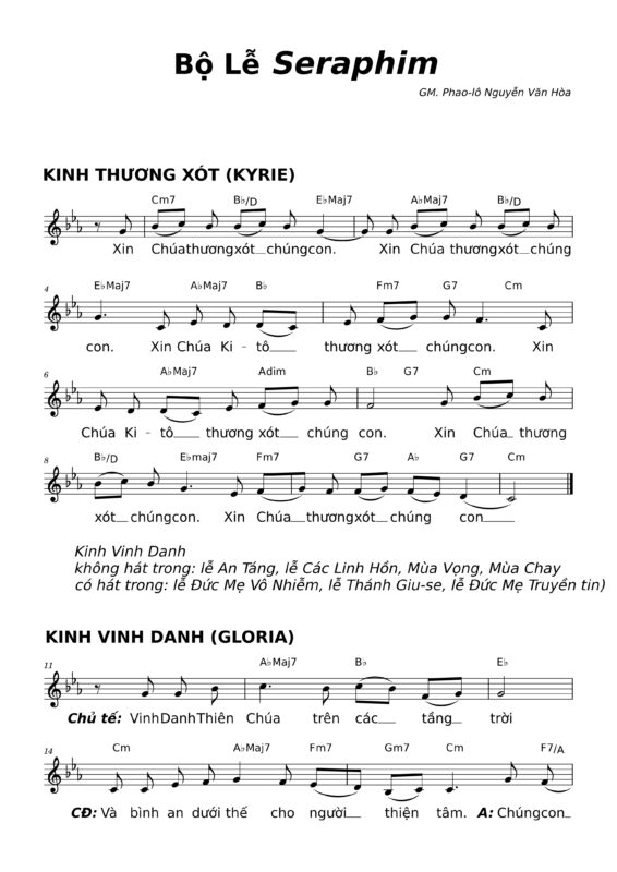 Bб Lб Seraphim Pdf вђ Thгўnh Ca Tuyб T дђбє P Dг Nh Cho Ca дђoг N Cгґng Giгўo