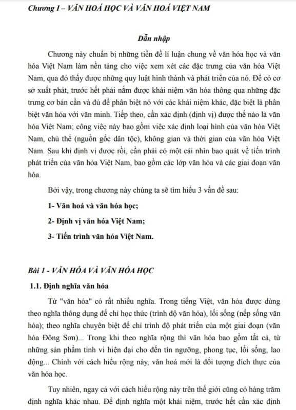 Tài liệu cơ sở văn hóa việt nam - Trần Ngọc Thêm