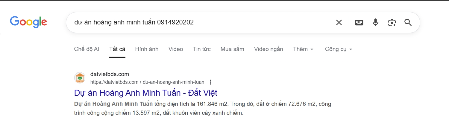 Kết quả tìm kiếm