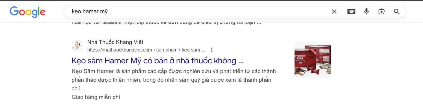 Kết quả tìm kiếm