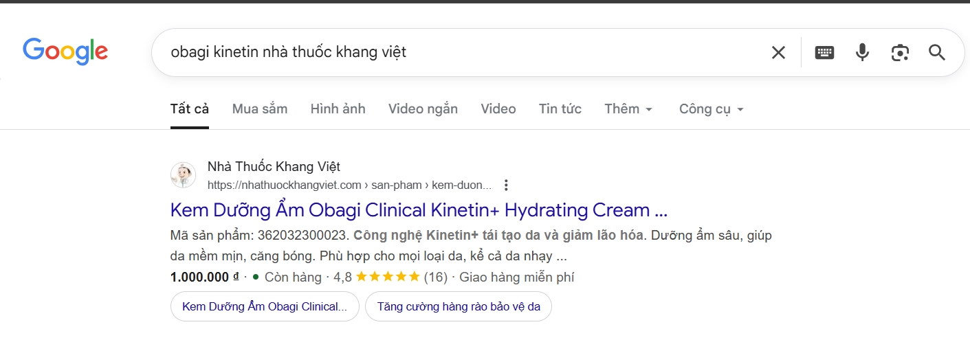 Kết quả tìm kiếm