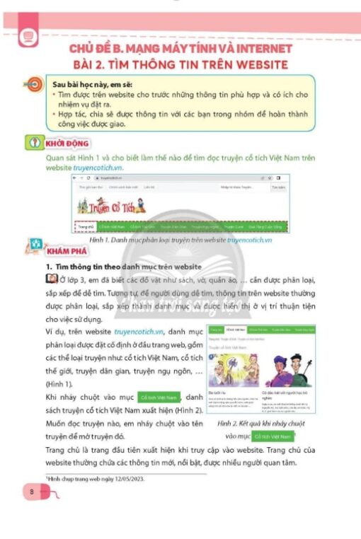 Tin Học 5 Chân Trời Sáng Tạo PDF – Học Sinh Tương Tác Với Máy Tính Qua ...