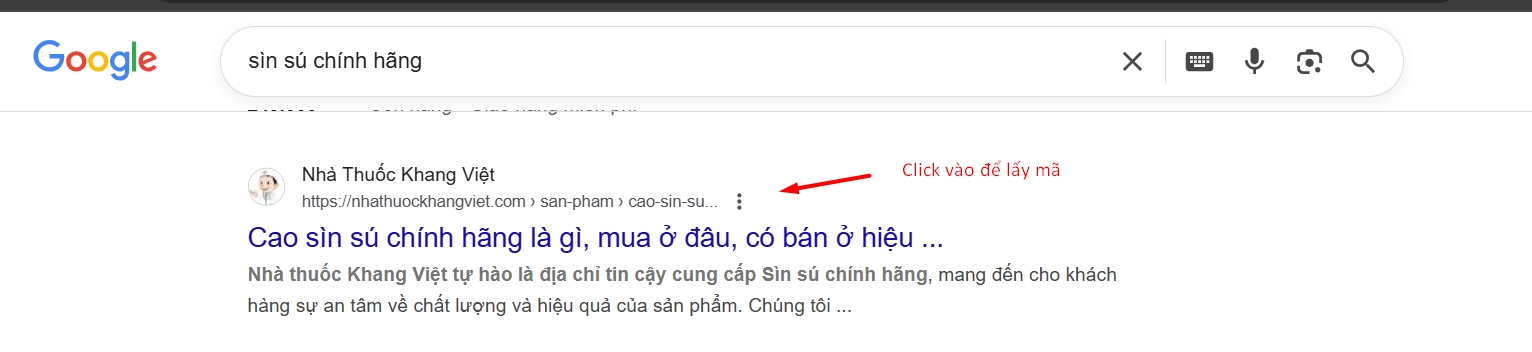 Kết quả tìm kiếm