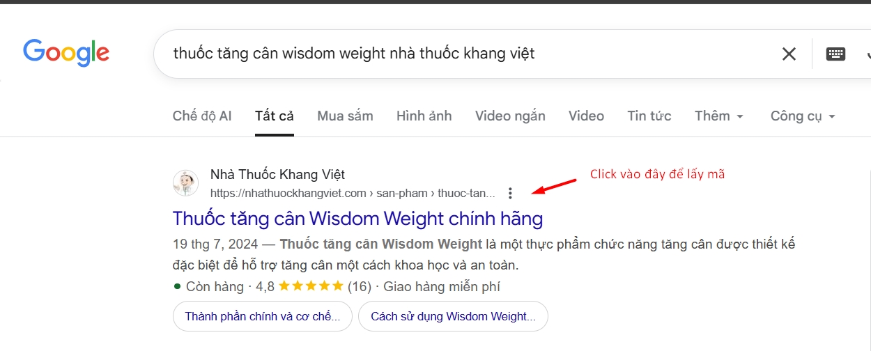 Kết quả tìm kiếm