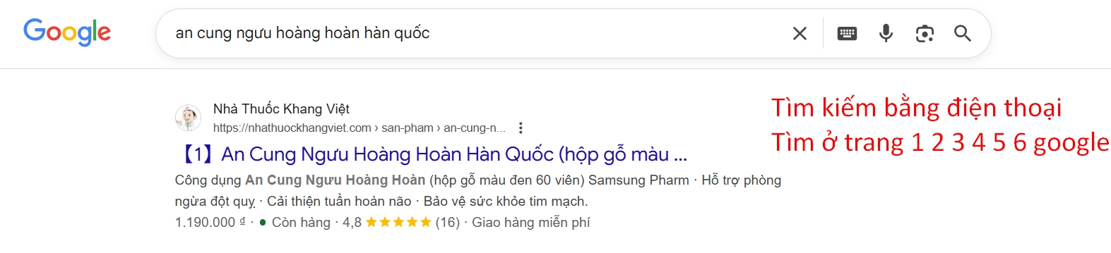 Kết quả tìm kiếm