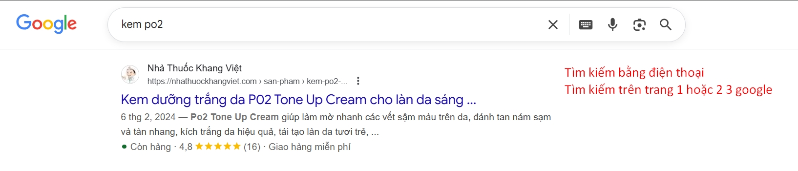 Kết quả tìm kiếm