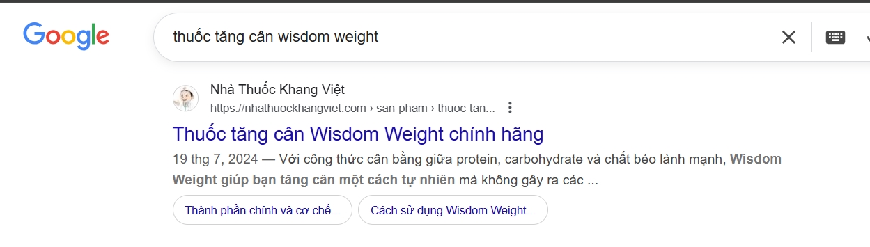 Kết quả tìm kiếm